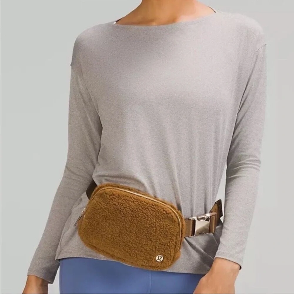 lululemon athletica Brown Sherpa Belt Bag